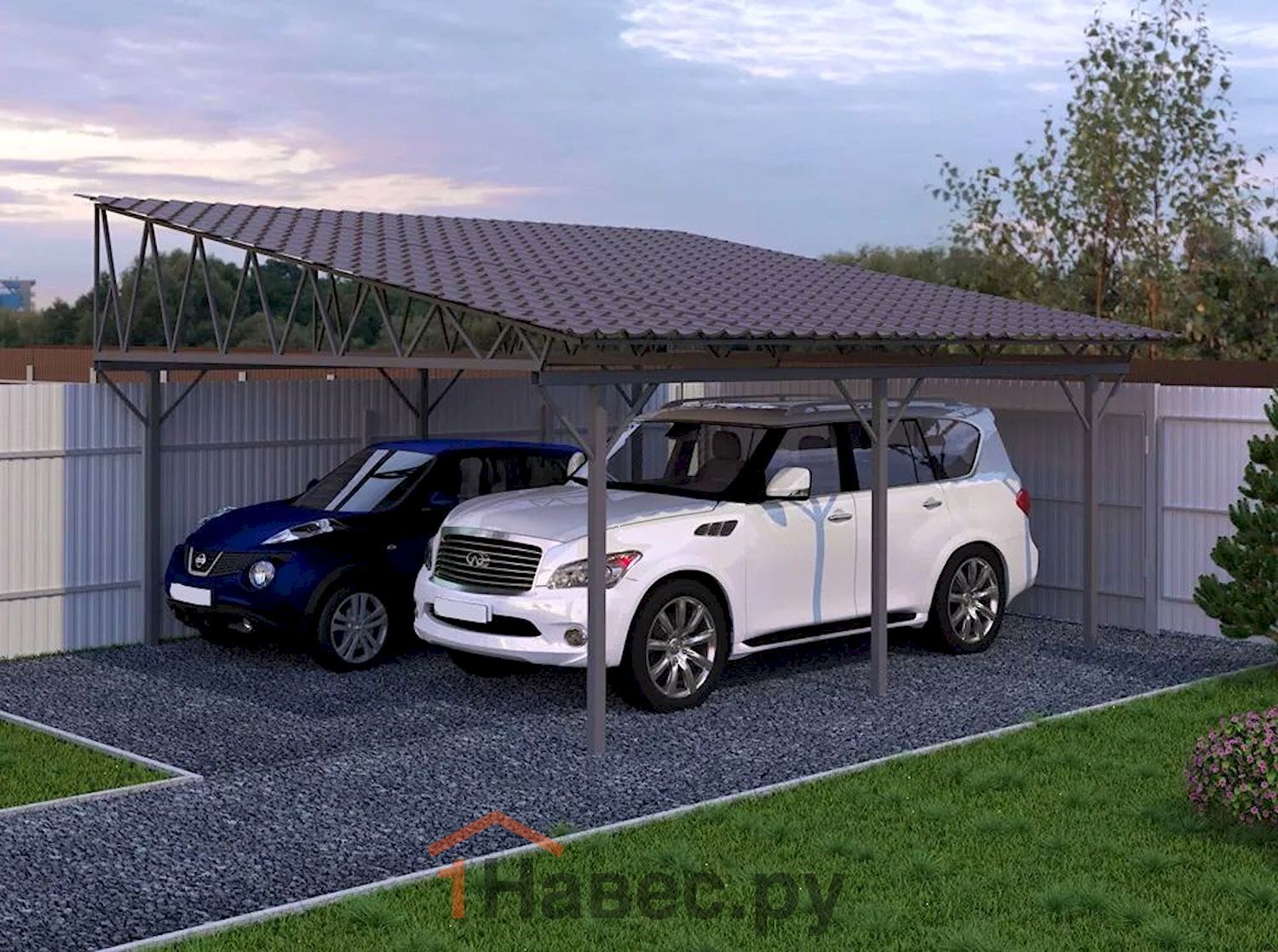 Навес из поликарбоната