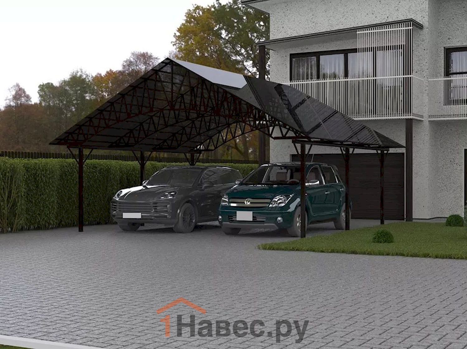 Навес из поликарбоната