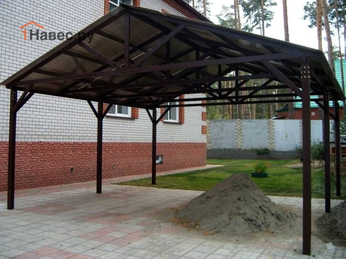 Навес из поликарбоната